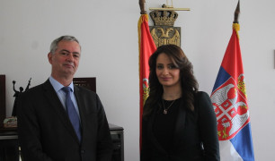Министарка правде Нела Кубуровић састала се данас са амбасадором Белгије у Србији Њ.Е. Куном Адамом